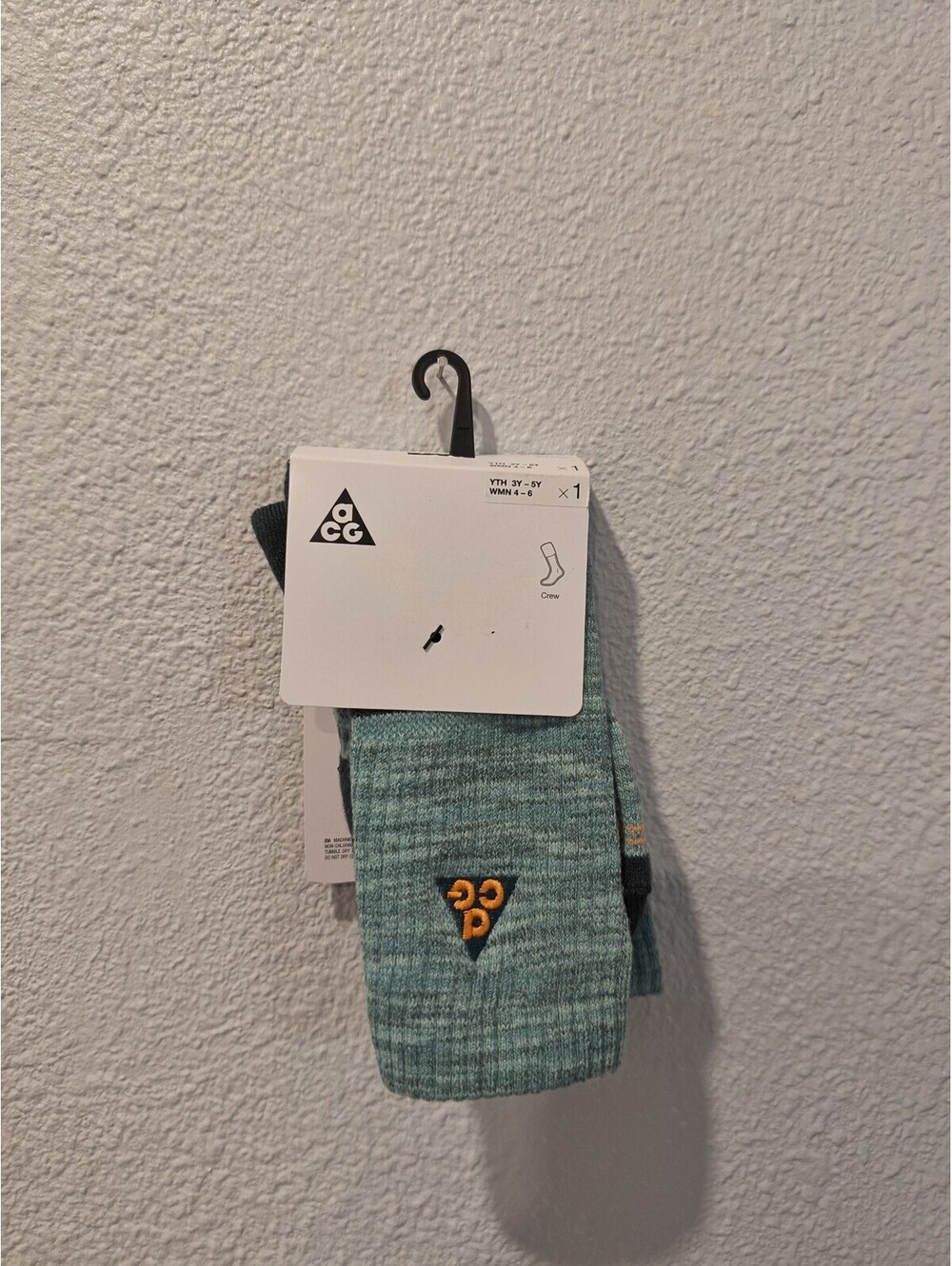 Nike ACG Crew Socks Size S Green